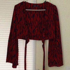 Boohoo Night Out crop top